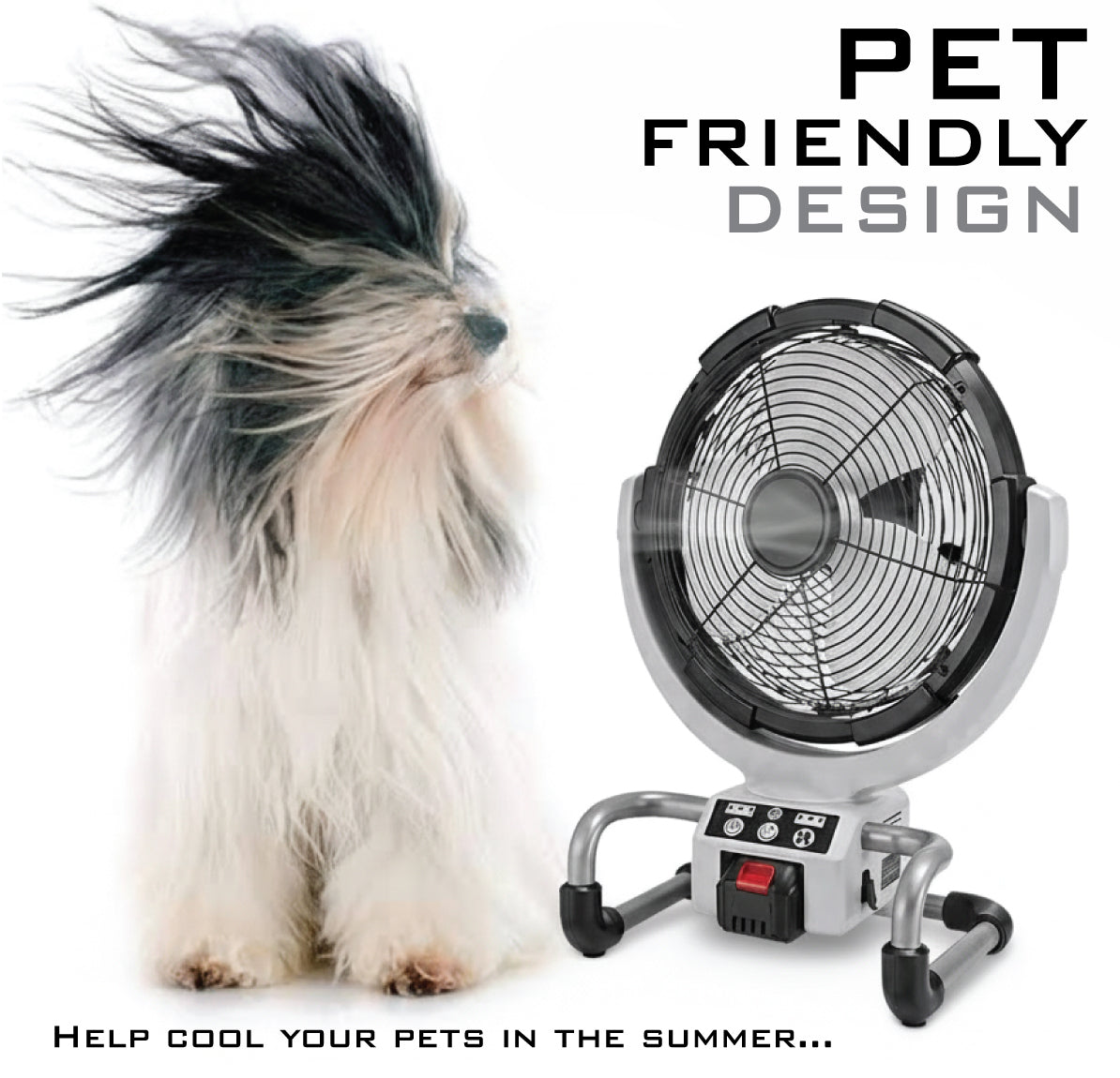 Turbo Airmaxx 40cm Cooling Fan - High Performance Portable Fan