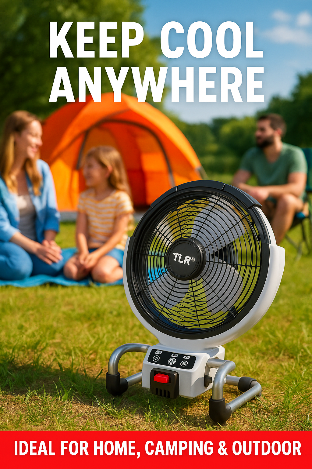 Turbo Airmaxx 40cm Cooling Fan - High Performance Portable Fan